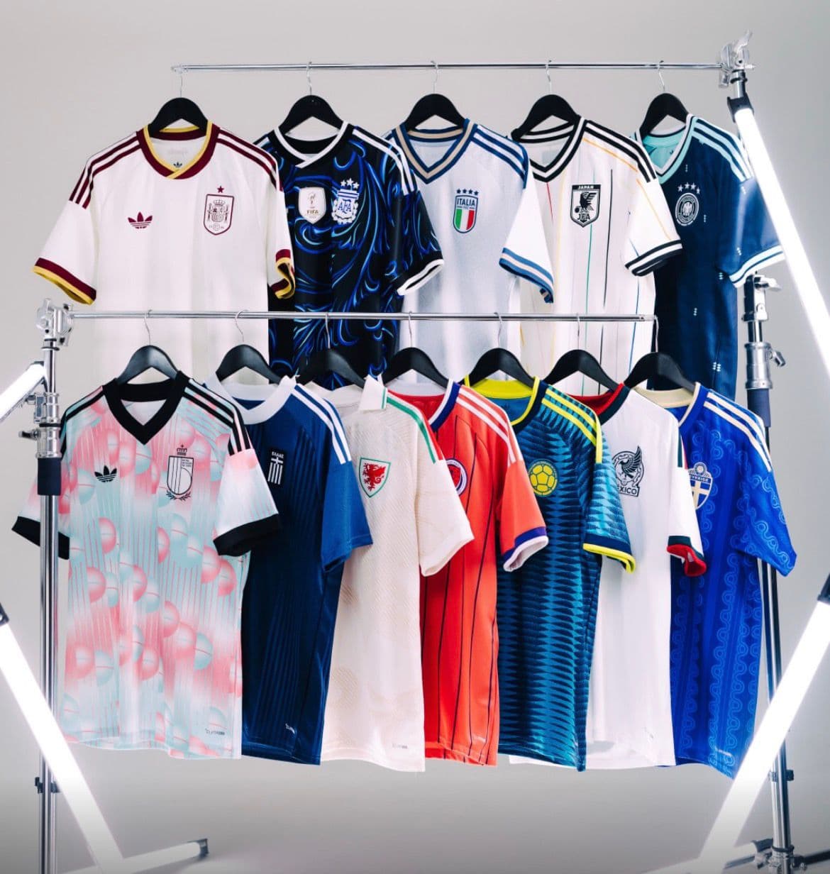 D4 Wears sports jerseys collection displayed on rack — custom sublimation jerseys India